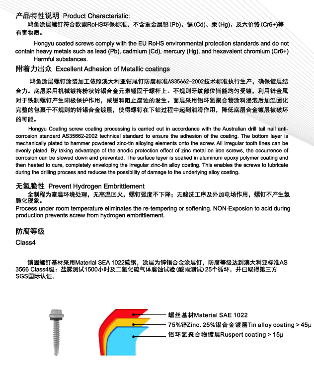 波谷固定螺釘